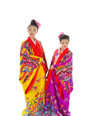 【レンタル】紅型打掛「一越松柄」