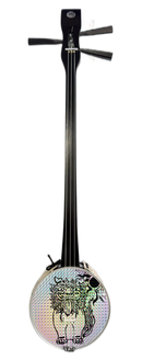 【完成品】オリジナルピック付き 完成品カンカラ三線 2色