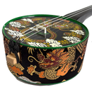 【完成品】オリジナルピック付き 完成品カンカラ三線 2色