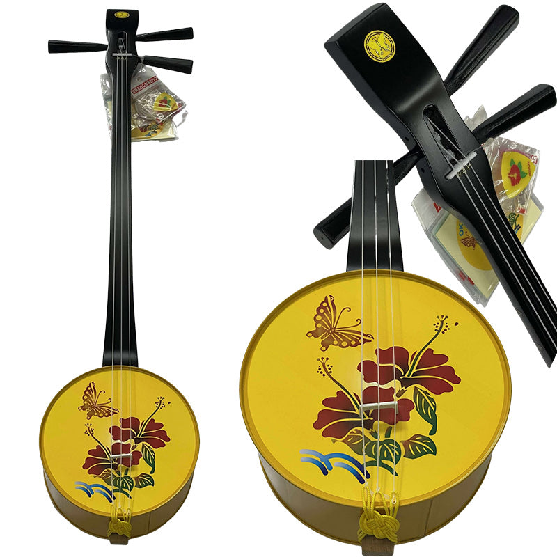 【完成品】オリジナルピック付き 完成品カンカラ三線 4色
