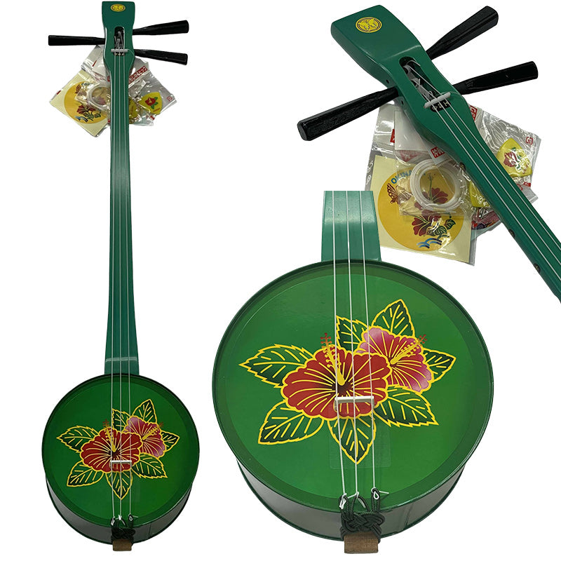 【完成品】オリジナルピック付き 完成品カンカラ三線 4色