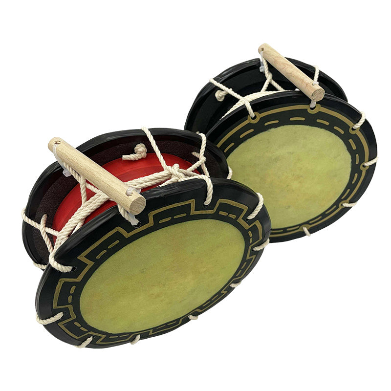 締め太鼓 24cm【手持ち取っ手・バチ付き】チーガ2色