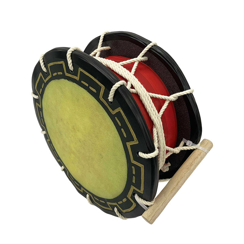 締め太鼓 24cm【手持ち取っ手・バチ付き】チーガ2色