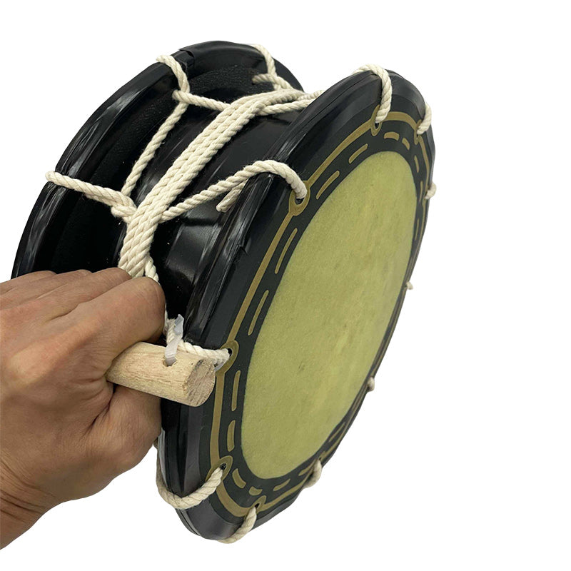 締め太鼓 24cm【手持ち取っ手・バチ付き】チーガ2色