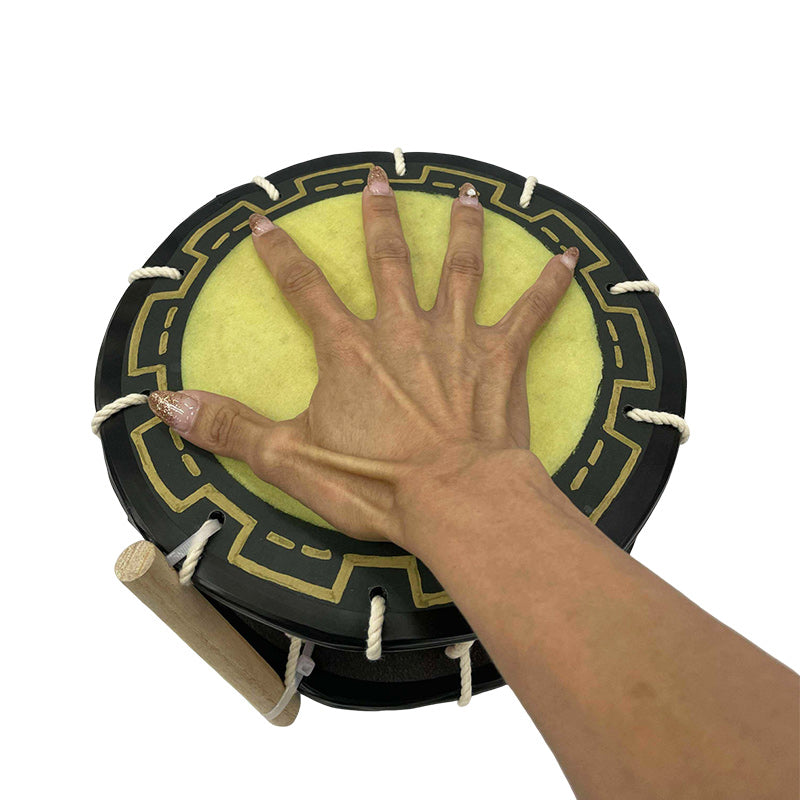 締め太鼓 24cm【手持ち取っ手・バチ付き】チーガ2色