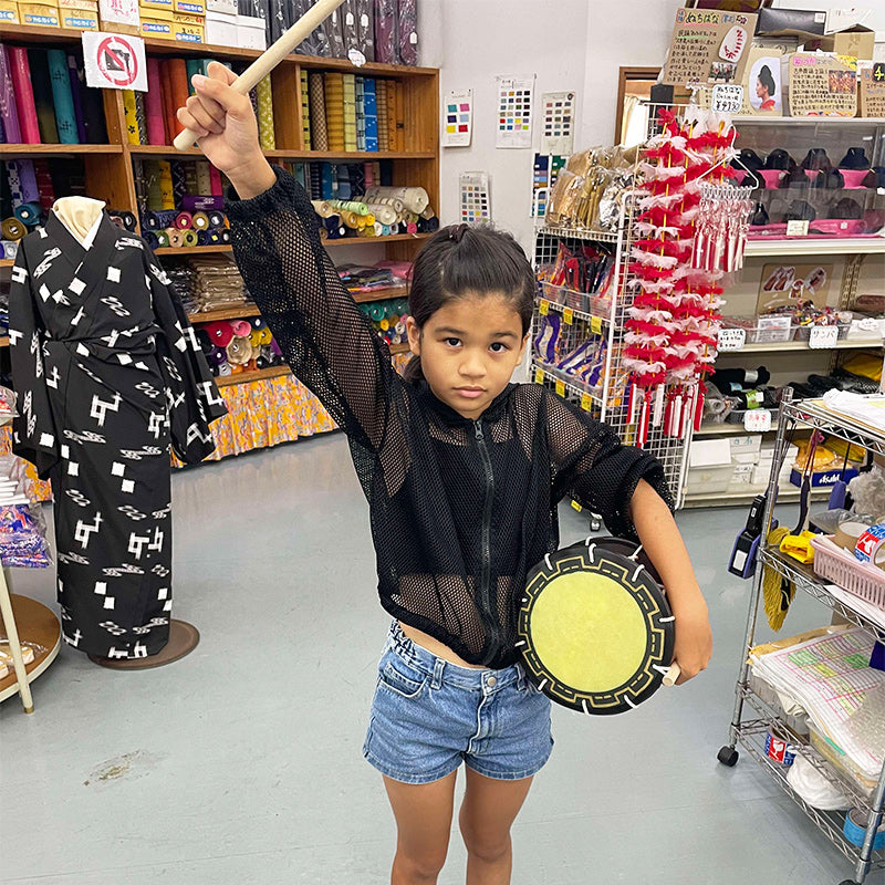 締め太鼓 24cm【手持ち取っ手・バチ付き】チーガ2色