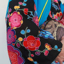 【ハーフ衣裳/稽古着】紅型（水色×黒）