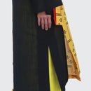 【ハーフ衣裳/稽古着】絣柄（黄色×黒）