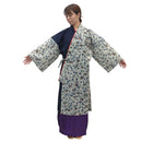 【ハーフ衣裳/稽古着】ネイビー×ベージュ紅型