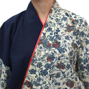 【ハーフ衣裳/稽古着】ネイビー×ベージュ紅型