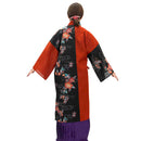 【ハーフ衣裳/稽古着】テラコッタ×黒紅型