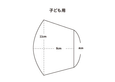 オリジナル布マスク（無地/綿タイプ/サーモンピンク)