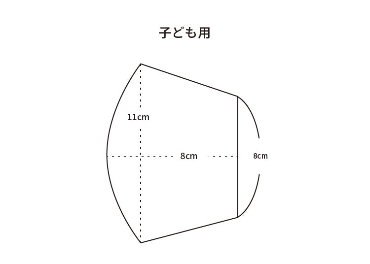 オリジナル布マスク（無地/綿タイプ/水色)