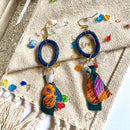 【ピアス】うるまの花 ポリマークレイピアス