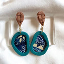 【ピアス＆イヤリング】海風（ウミカジ）ポリマークレイピアス