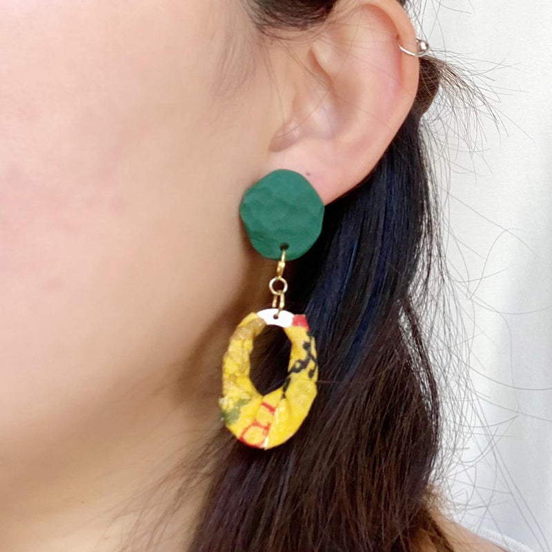 【ピアス＆イヤリング】秋のはじまり ポリマークレイピアス