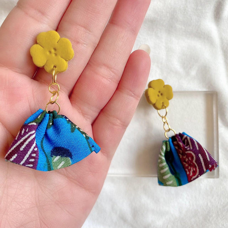 【ピアス＆イヤリング】秋晴れ ポリマークレイピアス