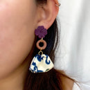 【ピアス＆イヤリング】花ごころ ポリマークレイピアス