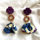 【ピアス＆イヤリング】花ごころ ポリマークレイピアス