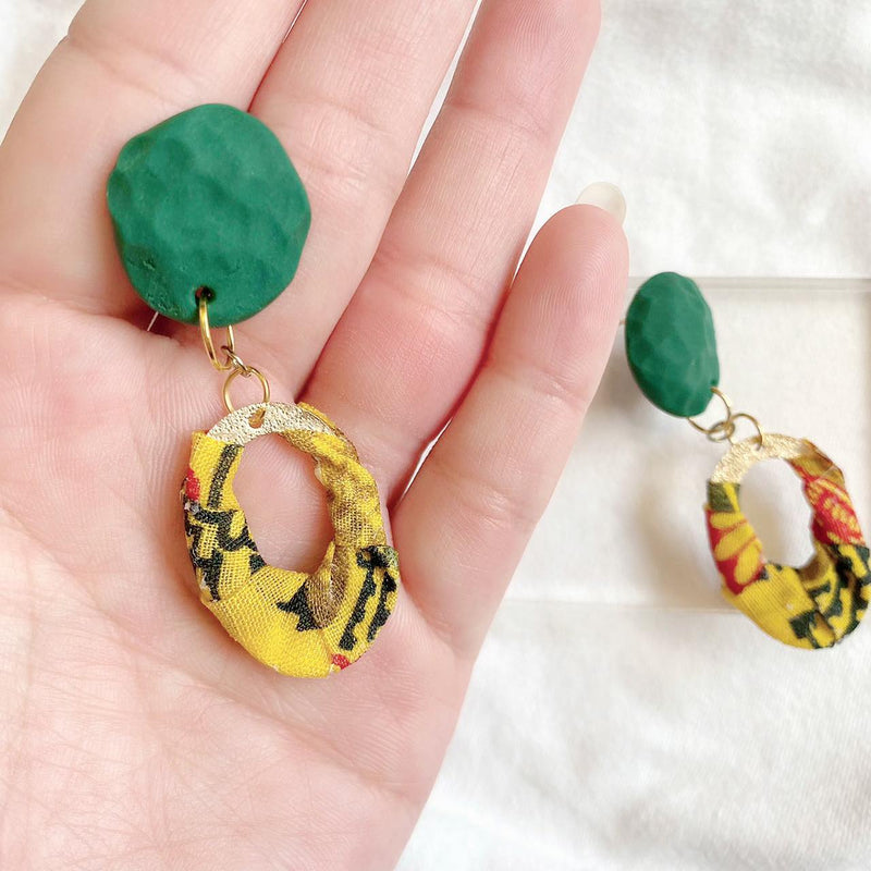 【ピアス＆イヤリング】秋のはじまり ポリマークレイピアス