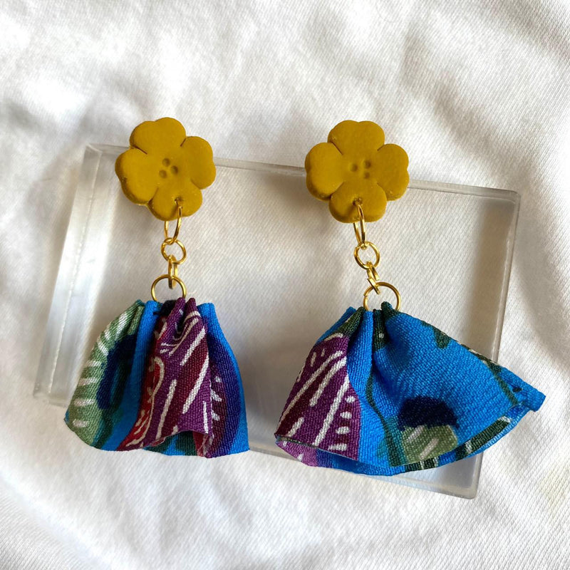 【ピアス＆イヤリング】秋晴れ ポリマークレイピアス