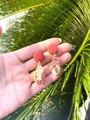 【ピアス＆イヤリング】うるまの朝焼け ポリマークレイピアス