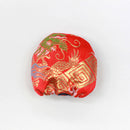 金襴天キャップ（竜朱色）