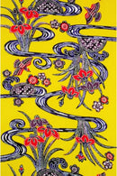 紅型柄　一越アヤメ柄 着物反物