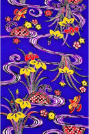 紅型柄　一越アヤメ柄 着物反物