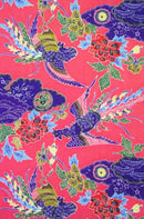 紅型柄　紗大鳳凰柄 着物反物