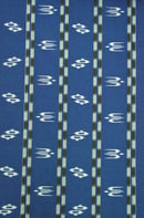 つむぎ風縞ツバメかすり柄 着物反物