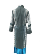 【ハーフ衣裳/稽古着】かすり柄 　      　　　グレー色