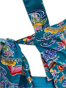 琉球染物 紅型エプロン ポケット付き_2サイズ＜スカイブルー＞