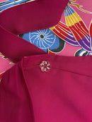 琉球染物 紅型エプロン ポケット付き_2サイズ＜ピンク＞