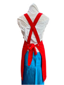 琉球染物 紅型エプロン ポケット付き_2サイズ＜レッド＞