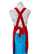 琉球染物 紅型エプロン ポケット付き_2サイズ＜ブラック＞