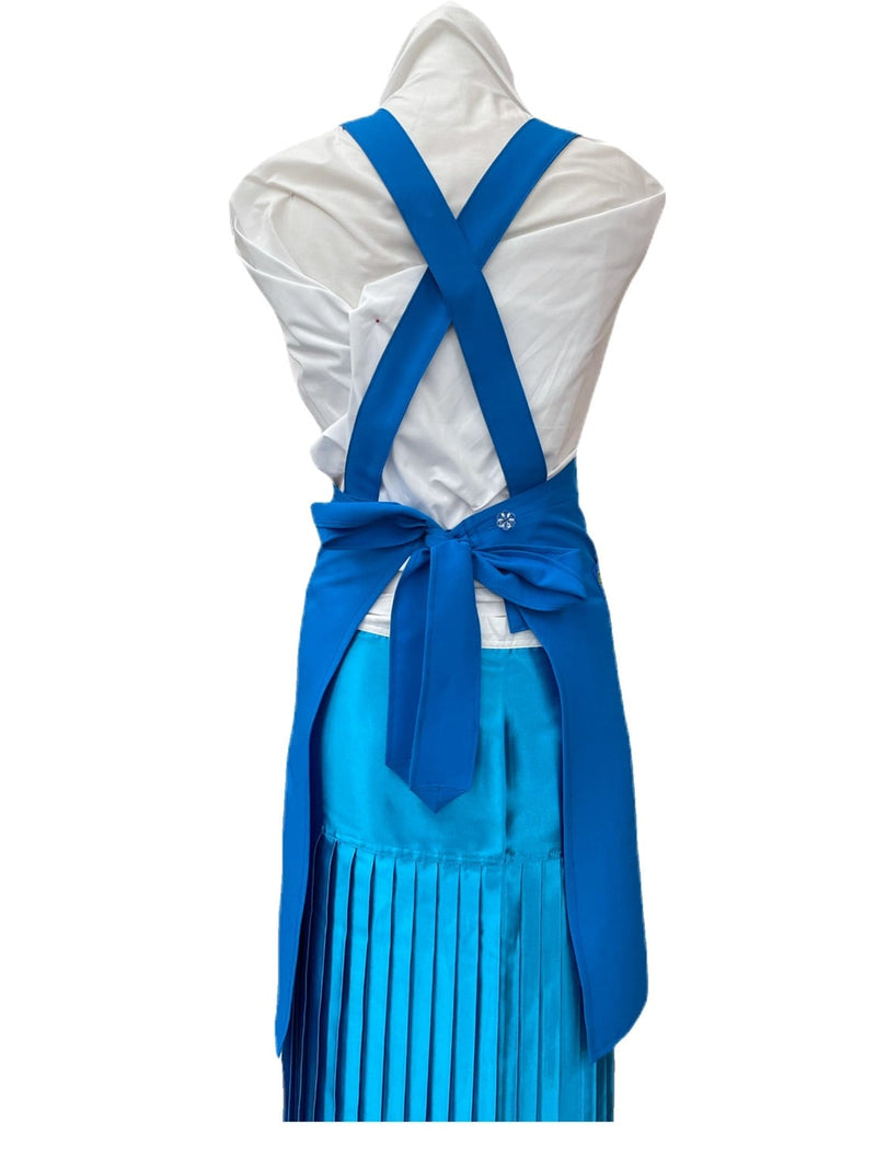 琉球染物 紅型エプロン ポケット付き_2サイズ＜ブルー＞