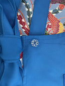 琉球染物 紅型エプロン ポケット付き_2サイズ＜ブルー＞