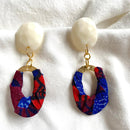 【ピアス＆イヤリング】うるまの夕日 ポリマークレイピアス