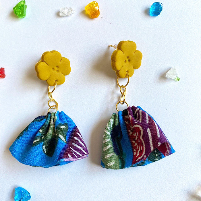 【ピアス＆イヤリング】秋晴れ ポリマークレイピアス