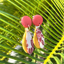 【ピアス＆イヤリング】うるまの朝焼け ポリマークレイピアス