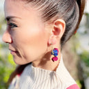 【ピアス＆イヤリング】サガリバナ 紅型ピアス