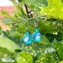 【緑の風 トンボ玉】マース玉 ピアス 3色【ライトブルー・ブルー・ピンク】