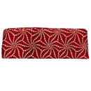 赤 大花模様 絞り 帯